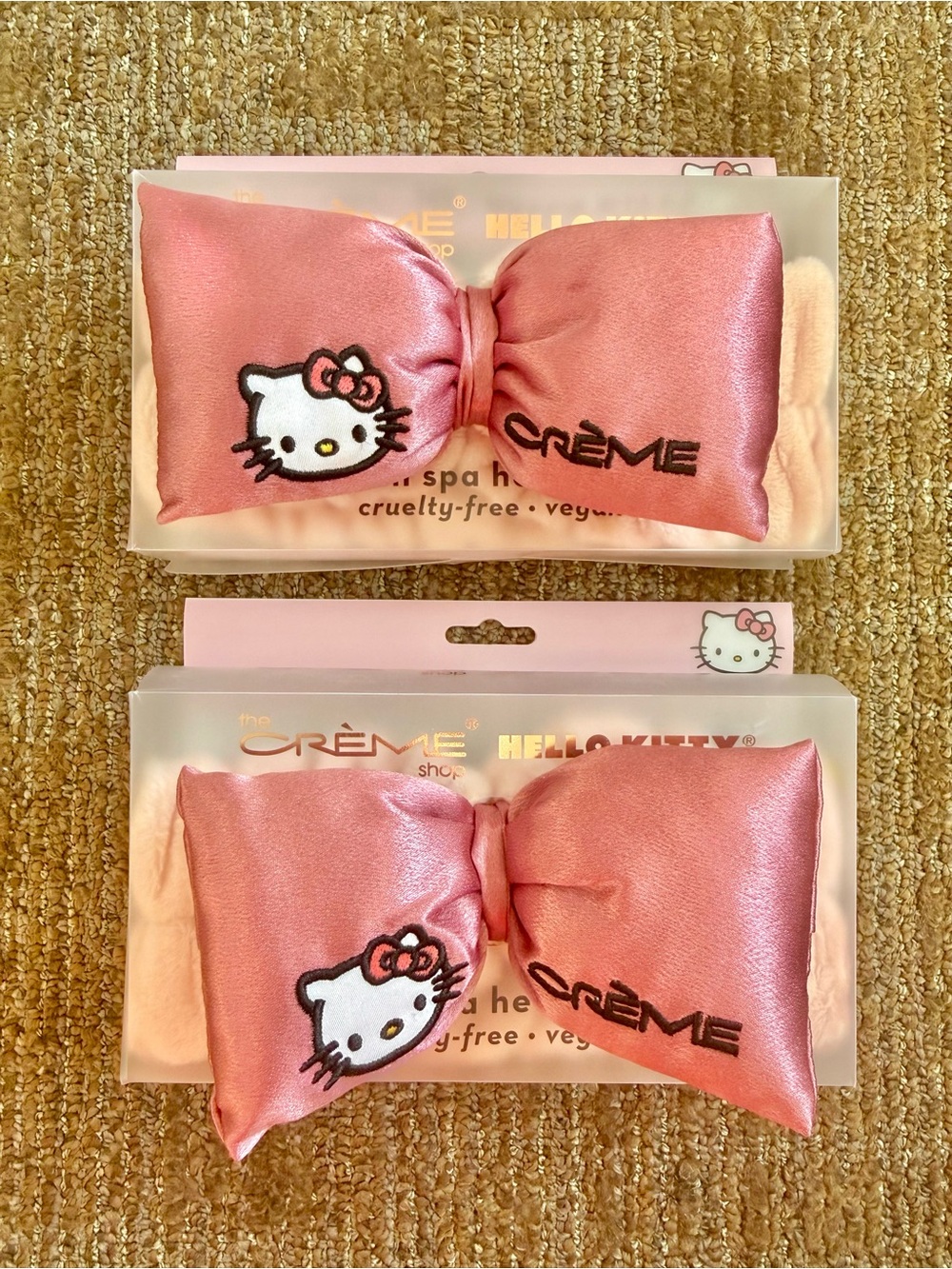 The Crème Shop Hello Kitty Fluffy Spa Headband (2 PCS)